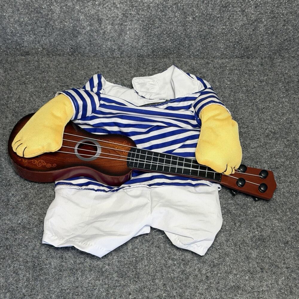Small Dog Halloween Costumes Guitar Player Coat Clothes Funny Size XL Shorts